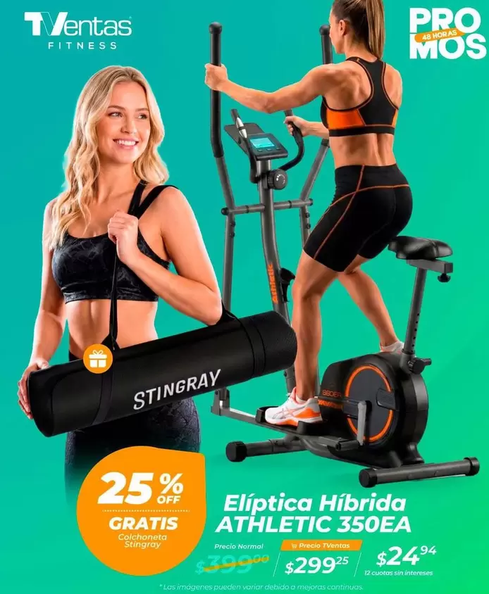 Pro - Elíptica Híbrida Athletic 350EA