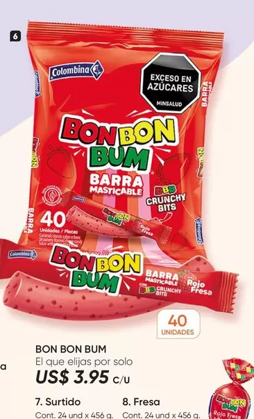 Rojo - BON BON BUM BARRA MASTICABLE