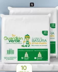 Verde - Funda de Basura Extra Fuerte