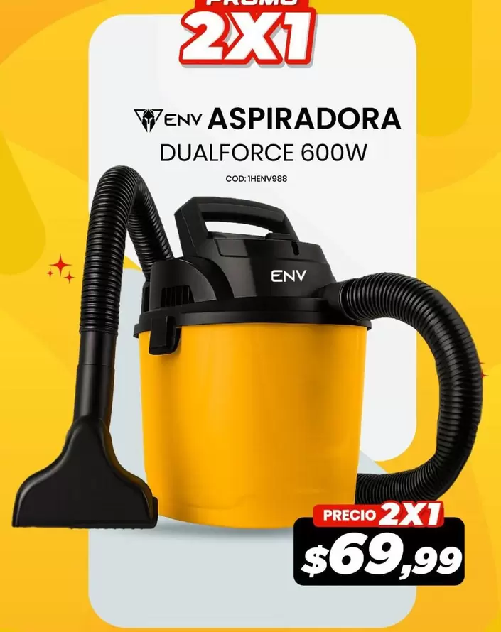 ASPIRADORA DUALFORCE 600W