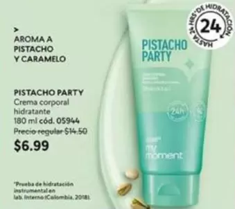 Colombia - PISTACHO PARTY Crema corporal hidratante 180 ml cód. 05944