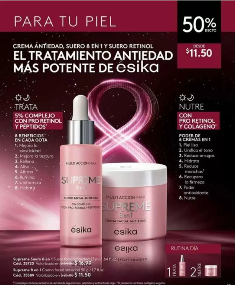 Pro - Supreme 6 en 1 y Suero Retinol