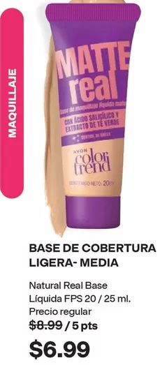 Real - BASE DE COBERTURA LIGERA- MEDIA