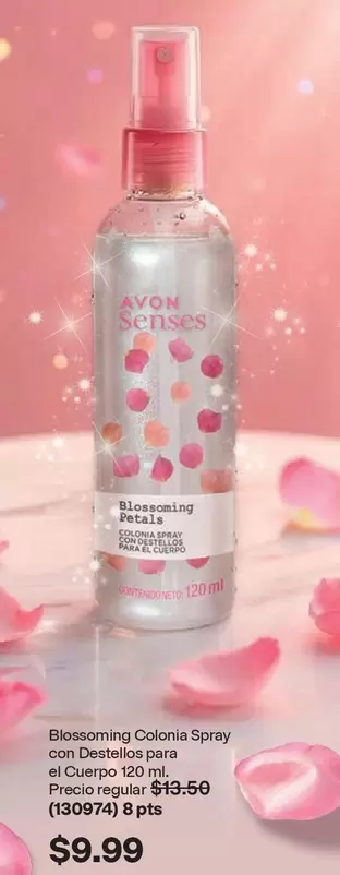 Avon - Blossoming Colonia Spray con Destellos para el Cuerpo 120 ml (130974)