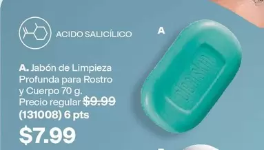 Jabón de Limpieza Profunda para Rostro y Cuerpo 70 g. (131008) 6 pts
