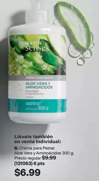 Avon - Crema para Peinar Aloe Vera y Aminoácidos