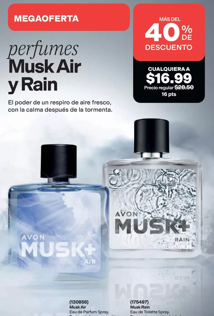 Avon - Musk Air y Rain