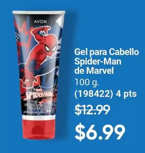 Avon - Gel para Cabello Spider-Man de Marvel (198422) 4 pts