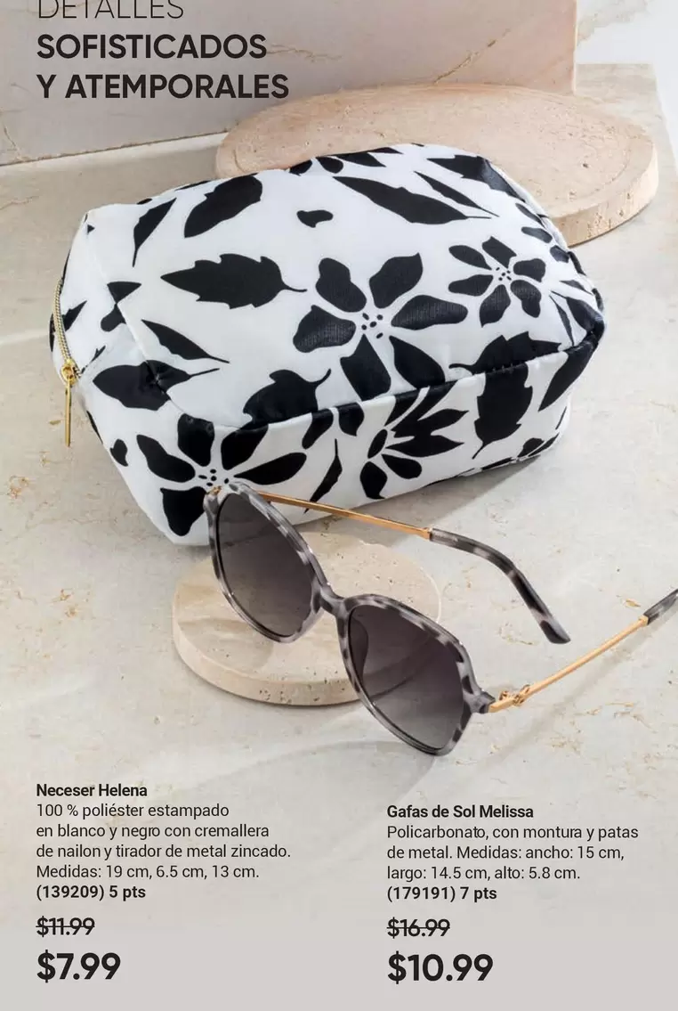 Negro - Neceser Helera Gafas de Sol Melissa