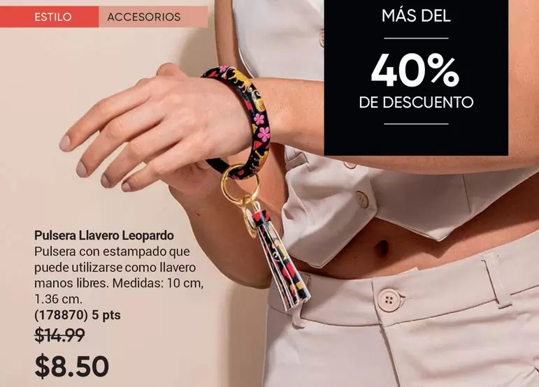Pulsera Llavero Leopardo