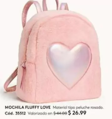 Love - MOCHILA FLUFFY LOVE Cód. 35512
