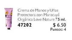 Love - Crema de Manos y Uñas Protectora con Maracuyá Orgánica 47202