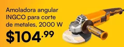 Amoladora angular para corte de metales, 2000 W