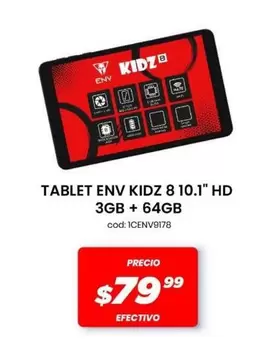 TABLET ENV KIDZ 8 10.1" HD 3GB + 64GB cod:1CENV9178