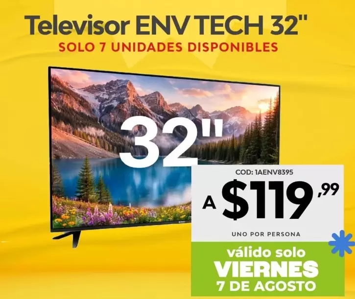 uno - Televisor ENV TECH 32"