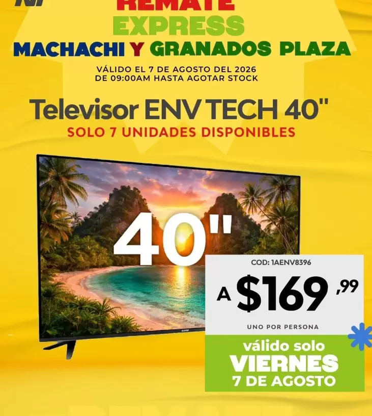 uno - Televisor ENV TECH 40"