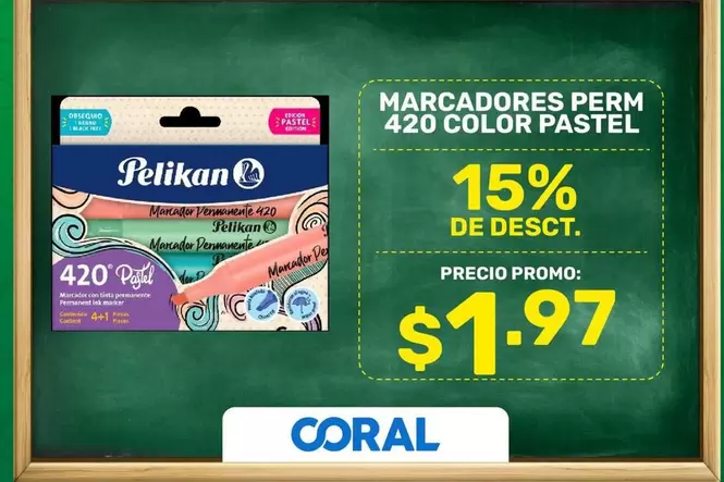 Negro - MARCADORES PERM 420 COLOR PASTEL