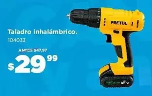 Taladro inalámbrico. 104033