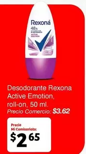 Desodorante Active Emotion, roll-on