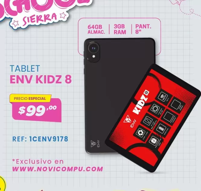 TABLET ENV KIDZ 8