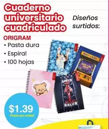 Cuaderno Universitario Cuadriculado