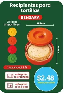 Recipientes para tortillas
