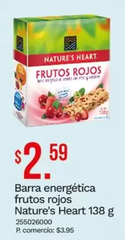 Barra energética frutos rojos