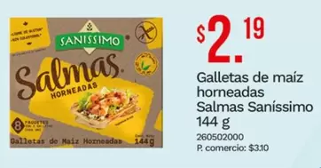 Salmas - Galletas de maiz horneadas