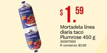 Mortadela línea diaria taco 302917000