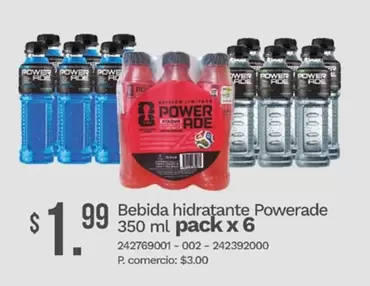 Bebida hidratante 350 ml pack x 6