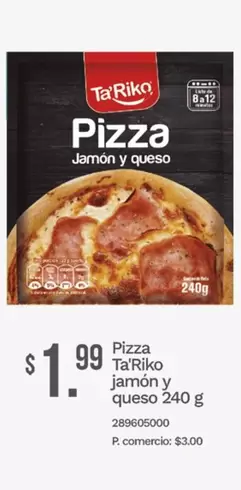 Pizza Jamón y queso