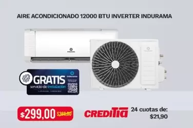 Indurama - AIRE ACONDICIONADO 12000 BTU INVERTER