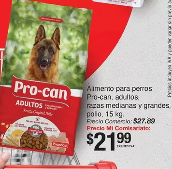 Pro - Alimento para perros adultos razas medianas y grandes