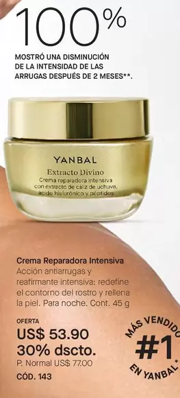 Yanbal - Crema Reparadora Intensiva
