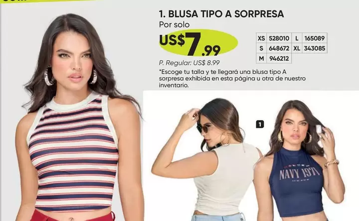 BLUSA TIPO A SORPRESA