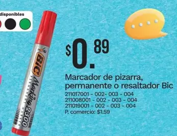 Marcador de pizarra, permanente o resaltador
