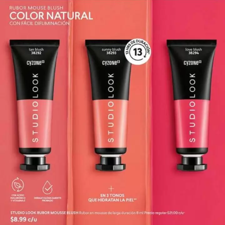 Love - STUDIO LOOK MOUSSE BLUSH COLOR NATURAL