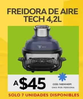 uno - FREIDORA DE AIRE TECH 4,2L