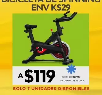 uno - BICI DE SPINNING ENV KS29