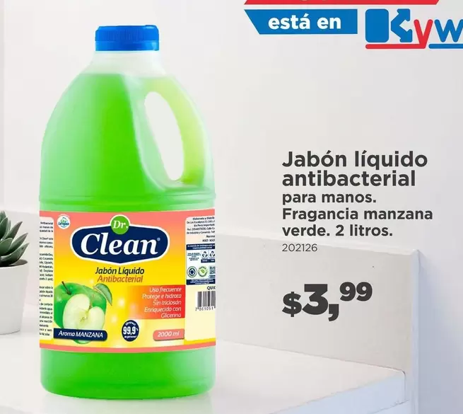 Manzana - Jabón líquido antibacterial