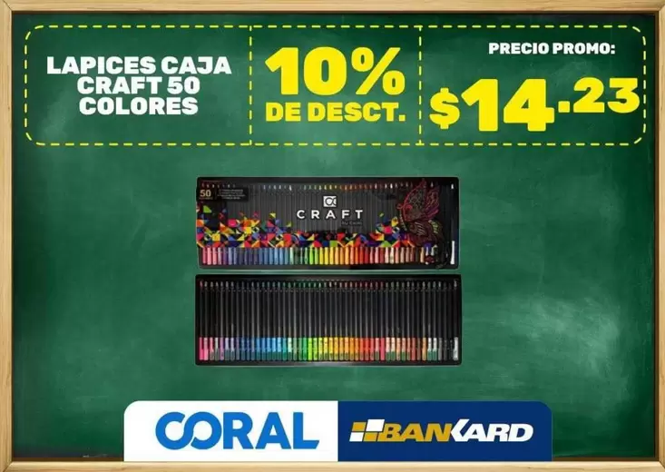 LAPICES CAJA CRAFT 50 COLORES