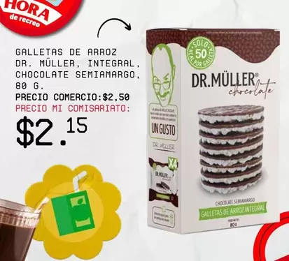 GALLETAS DE ARROZ INTEGRAL, CHOCOLATE SEMIAMARGO