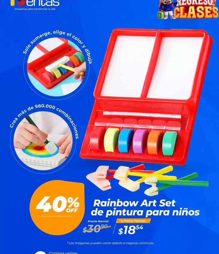 Imágenes - Rainbow Art Set de pintura para niños