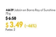 46639 Jabón en Barra Ray of Sunshine