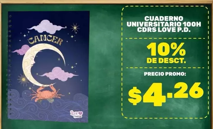 Love - CUADERNO UNIVERSITARIO 100H CDRS LOVE P.D.