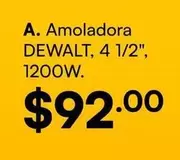 Amoladora, 4 1/2", 1200W