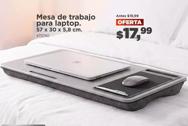Mesa de trabajo para laptop.