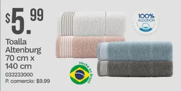 Brasil - Toalla Altenburg 70 cm x 140 cm 033233000
