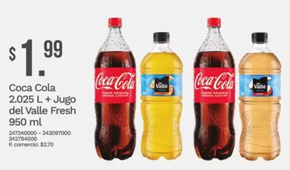 Coca Cola - 2.025 L + Jugo del Valle Fresh 950 ml