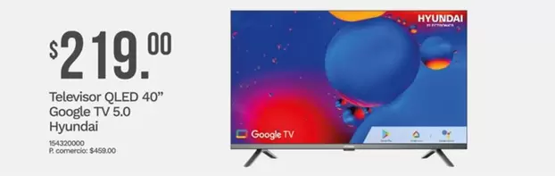 Televisor QLED 40" Google TV 5.0